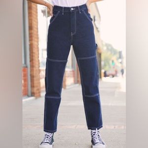 Brandy Melville Ariana Painter Pants (Blue Denim Cargo Style)